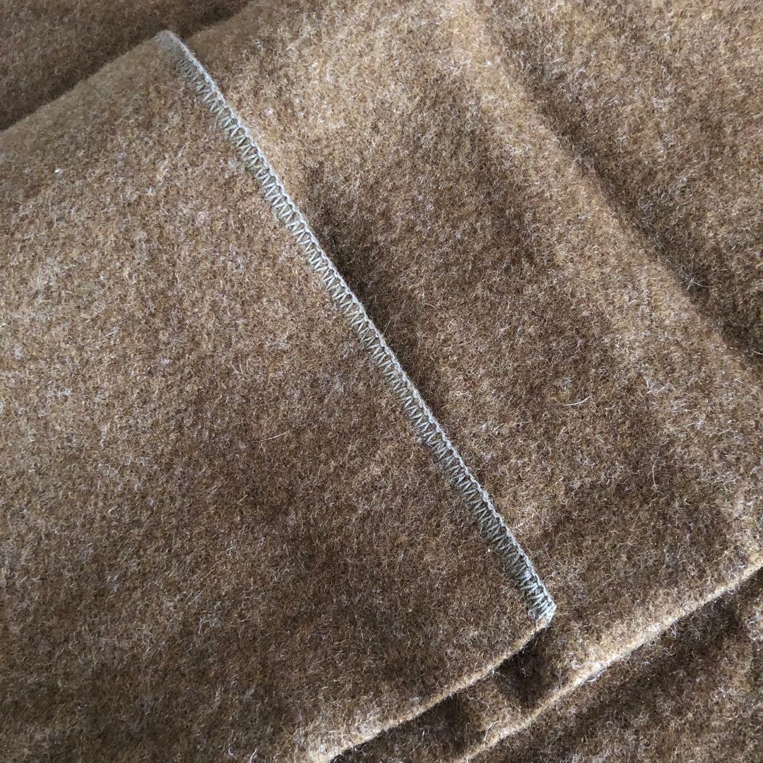 US製　ブランケット　170✖️220cm カーキ色　美品