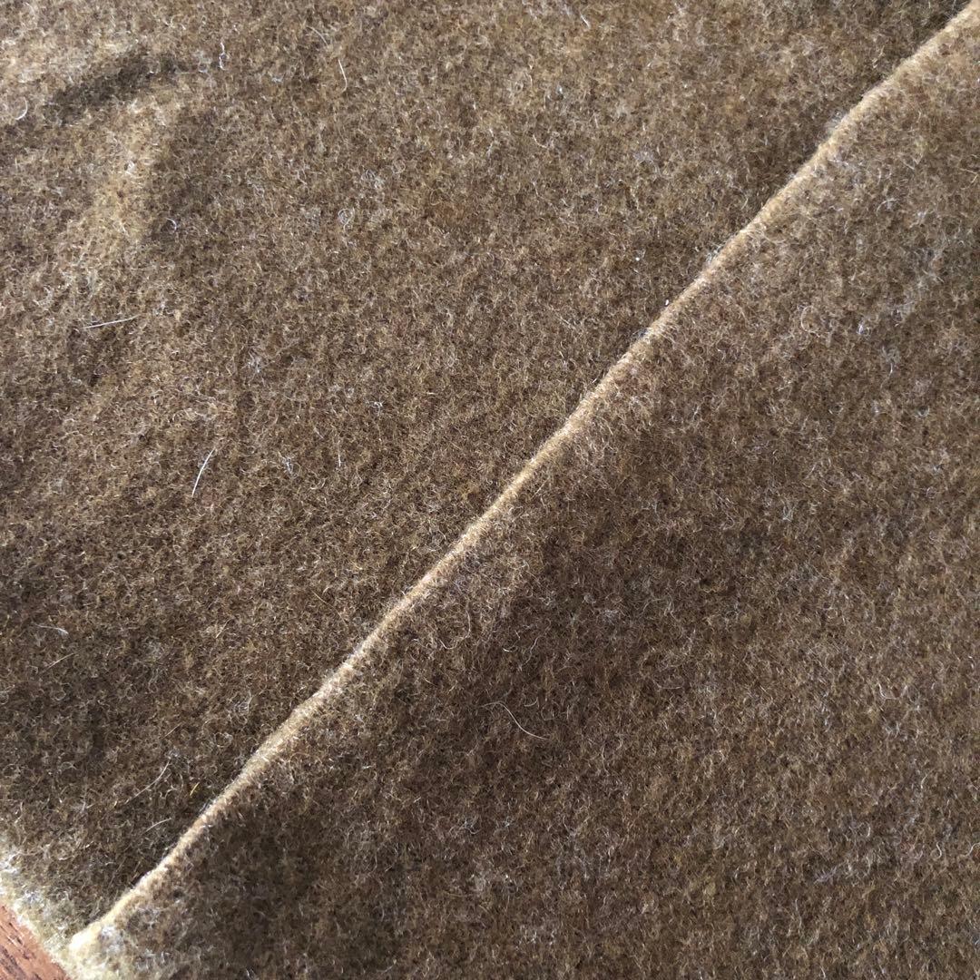 US製　ブランケット　170✖️220cm カーキ色　美品