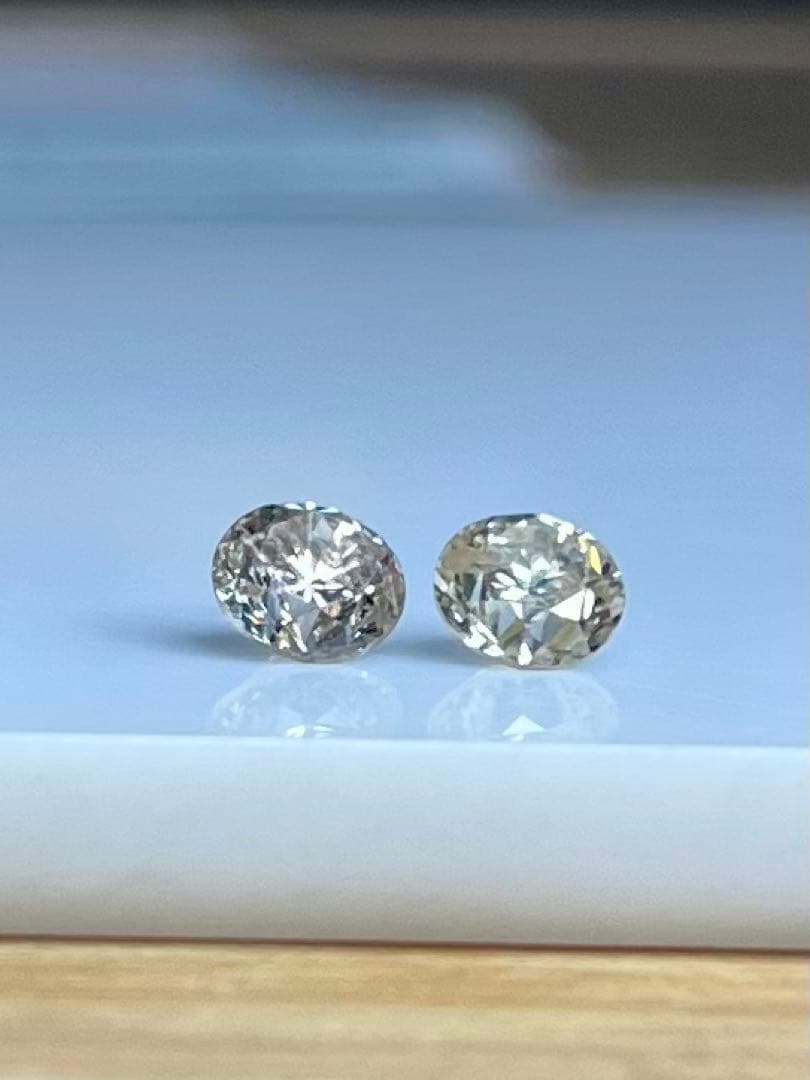 K18 天然ダイヤモンドフクリンピアス 計1.0ct