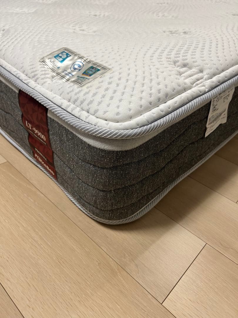 上質美品 フランスベッド製 セミダブルマットレス LT9900PW Mソフト