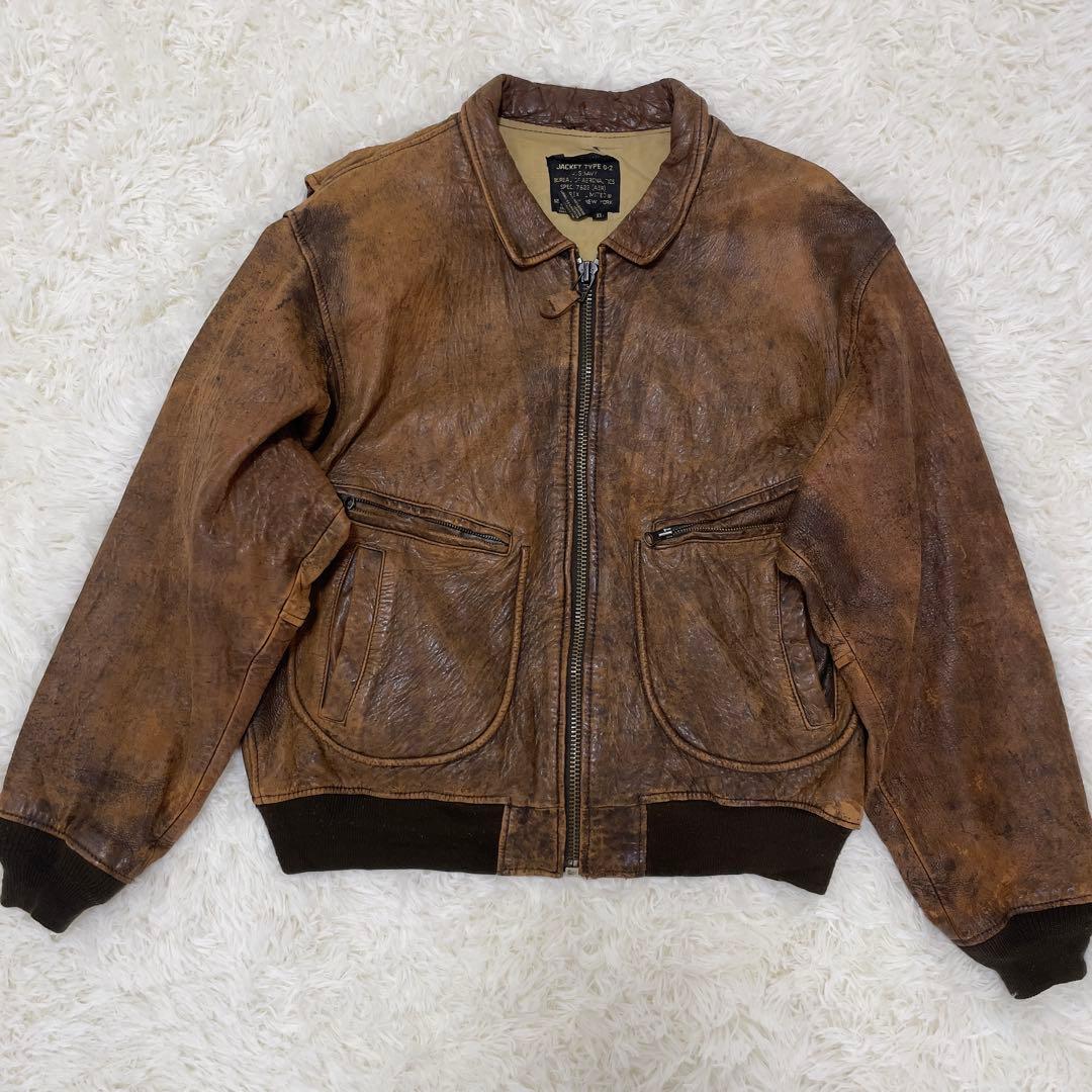 激レア AVIREX レザーフライトジャケットタイプG2 XL