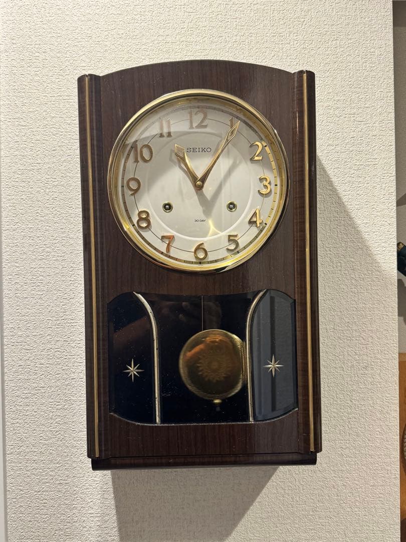 SEIKO 30日巻　ゼンマイ時計　機械時計　箱時計　4P404 ジャンク品