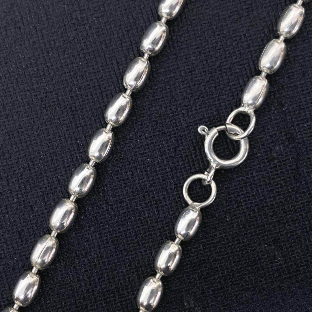 NAVAJO OLD シルバー 3mm ボール チェーン ネックレス 51cm