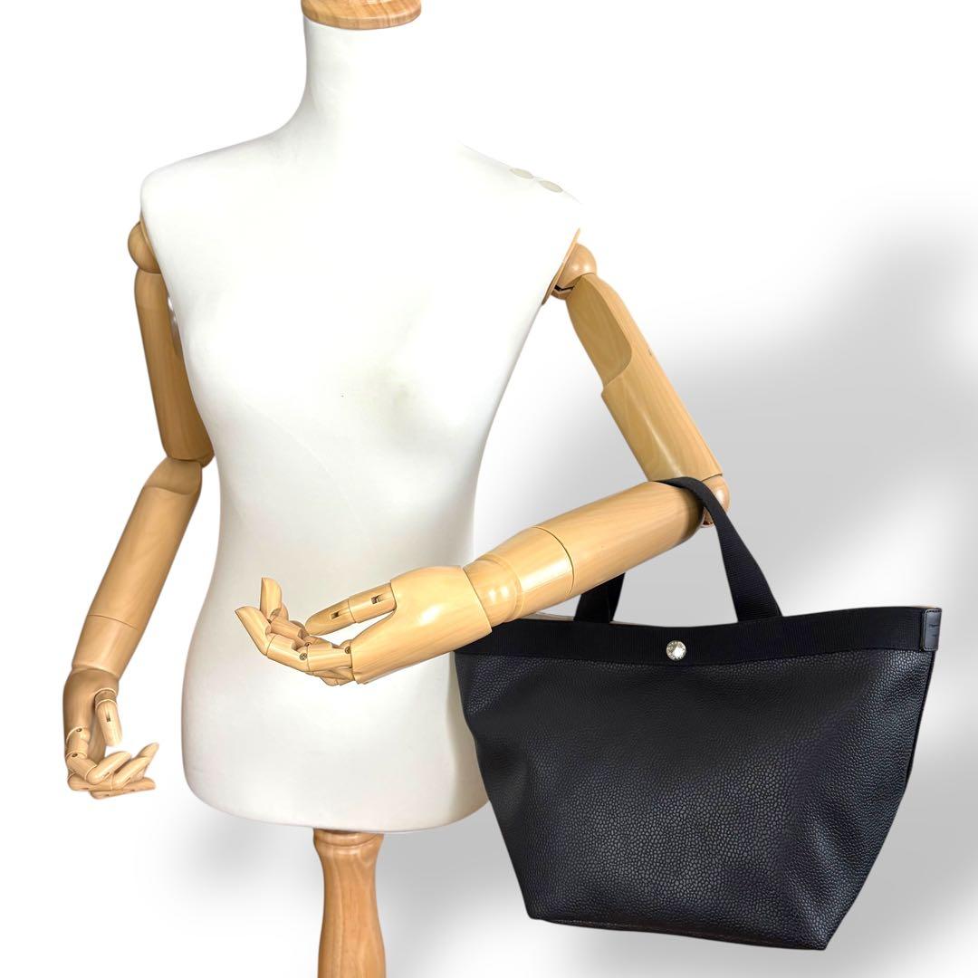 専用 エルベシャプリエ トートバッグ ハンドバッグ 707GPレザー ブラック