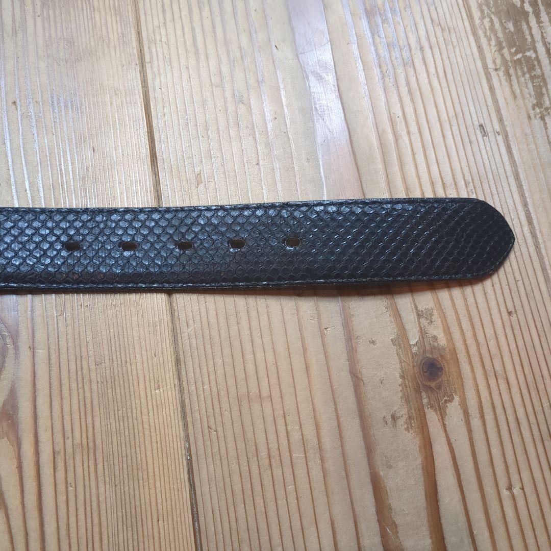 visvim パイソンベルト ブラック