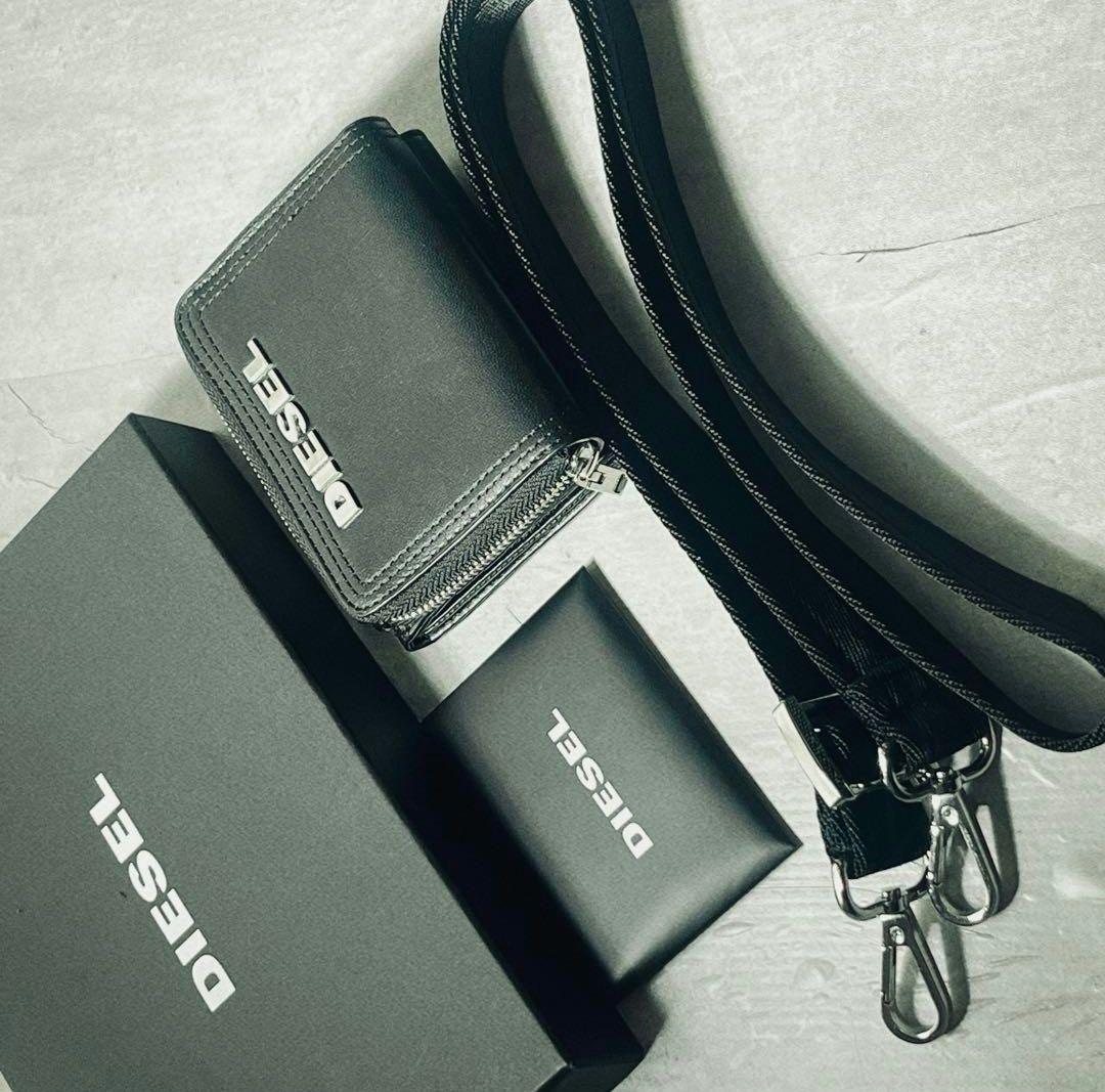小物 diesel leather wallet 2way shoulder bag