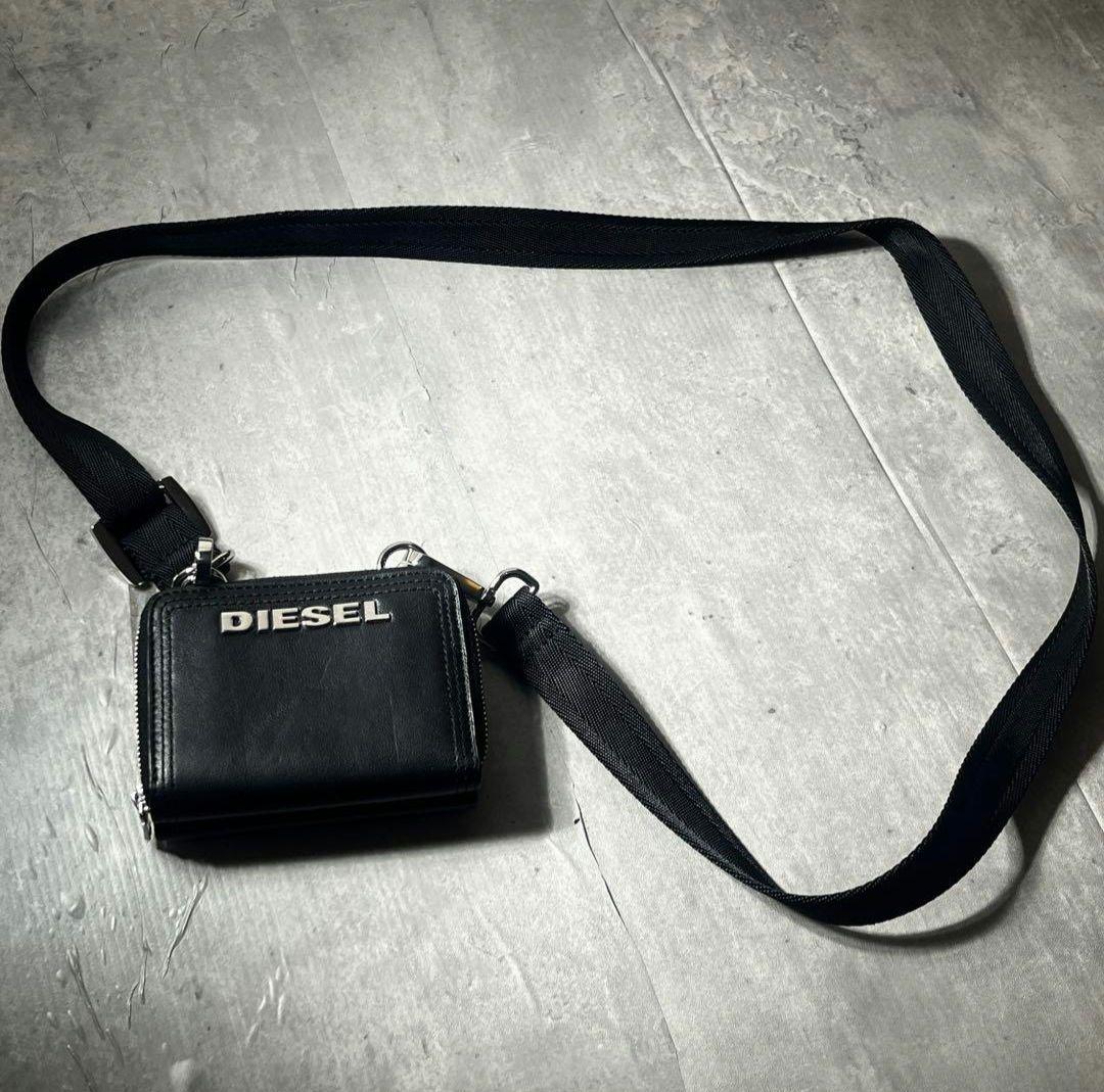 小物 diesel leather wallet 2way shoulder bag