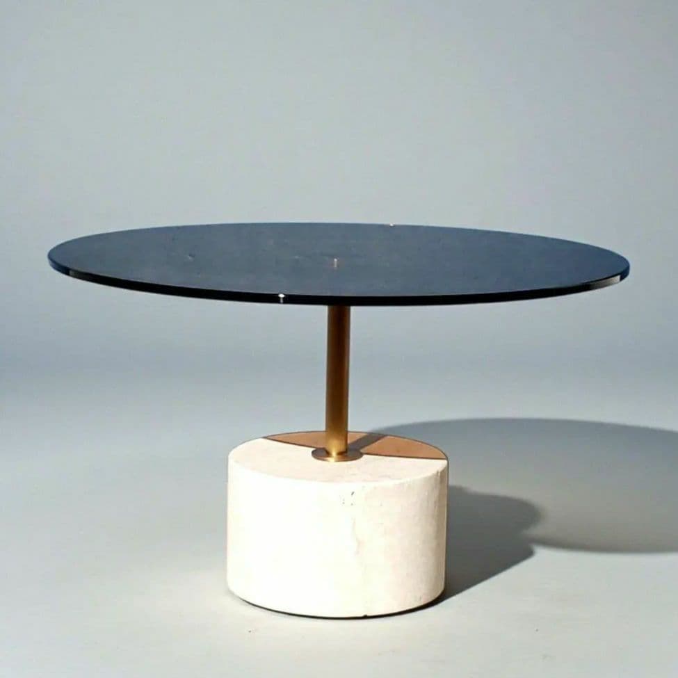 美品 モーダエンカーサ コメット コーヒーテーブル コンクリート脚 64cm