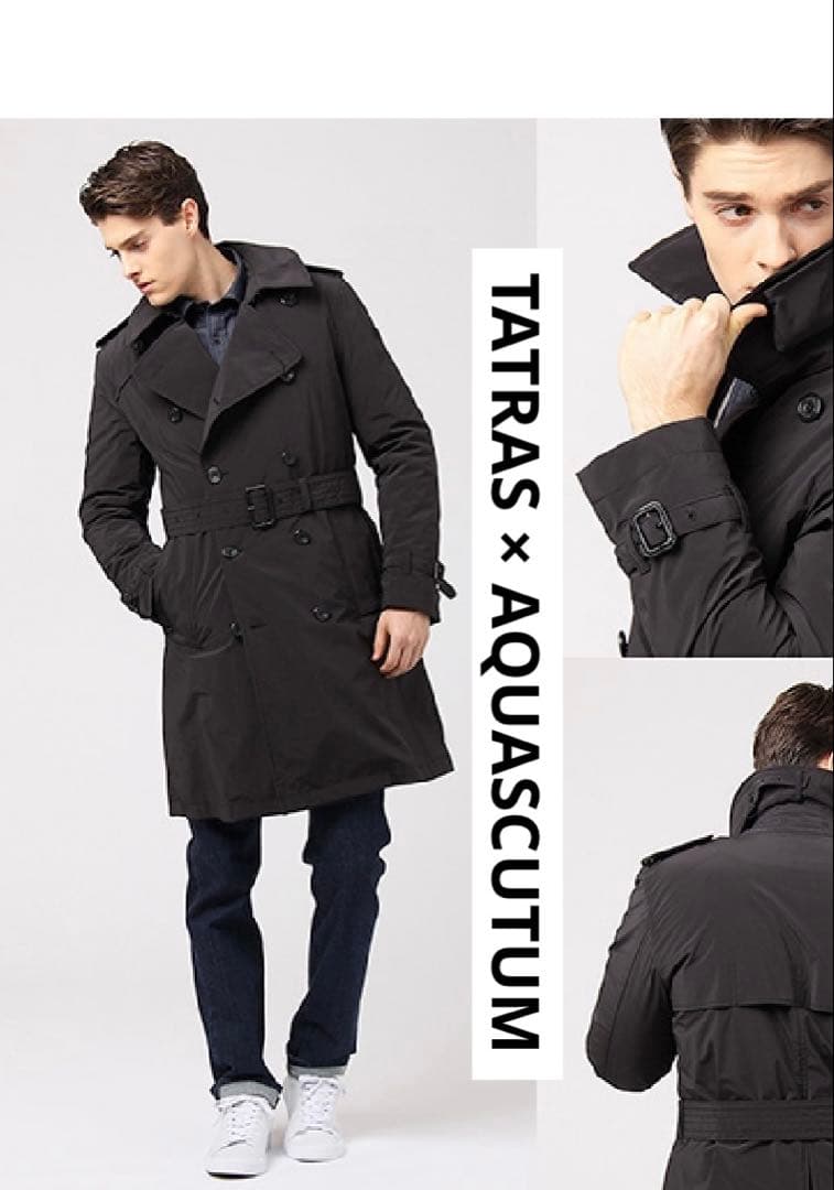 TATRAS × AQUASCUTUM ダウンライナー付きトレンチコート