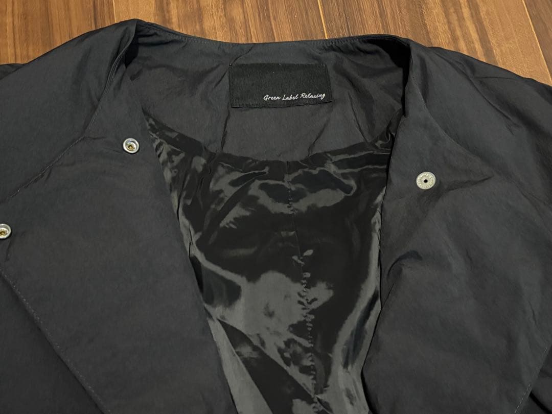 ステッチレス ノーカラー ダウンコート -撥水-