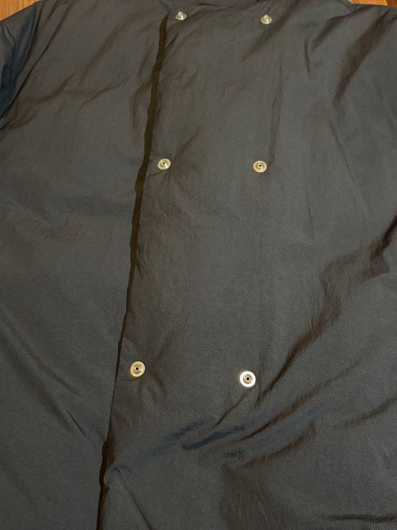 ステッチレス ノーカラー ダウンコート -撥水-
