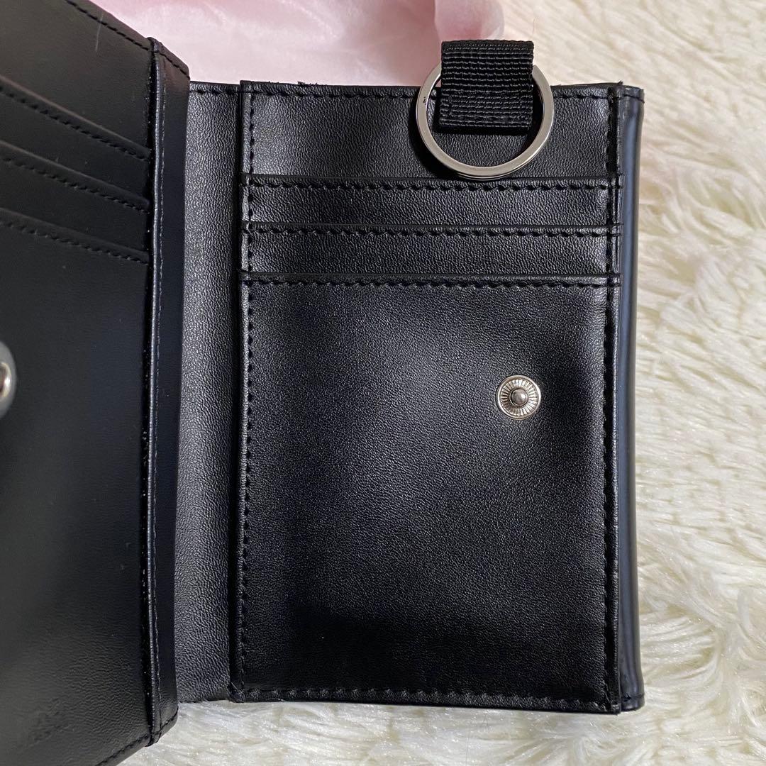 ✨美品✨DIESEL 2つ折り財布 ブラック ロゴ ディーゼル 財布 黒 Dロゴ