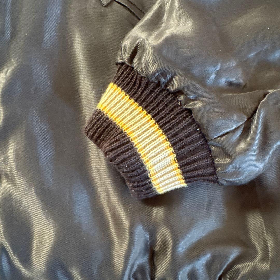 ネイビー ドラゴン刺繍 スカジャン