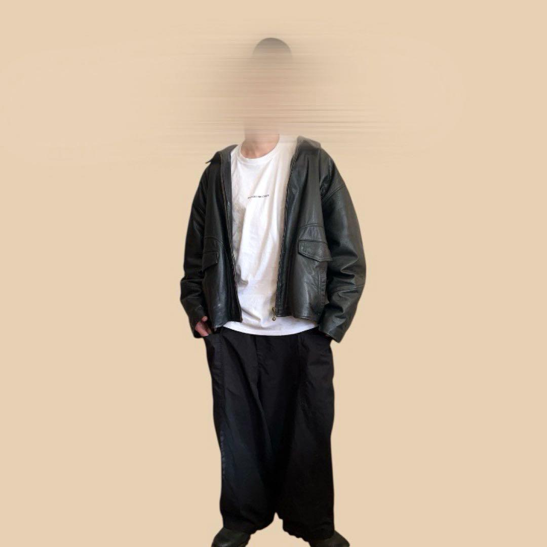おっとこどっこさー様 90s Euro Vintage ビッグ レザージャケット