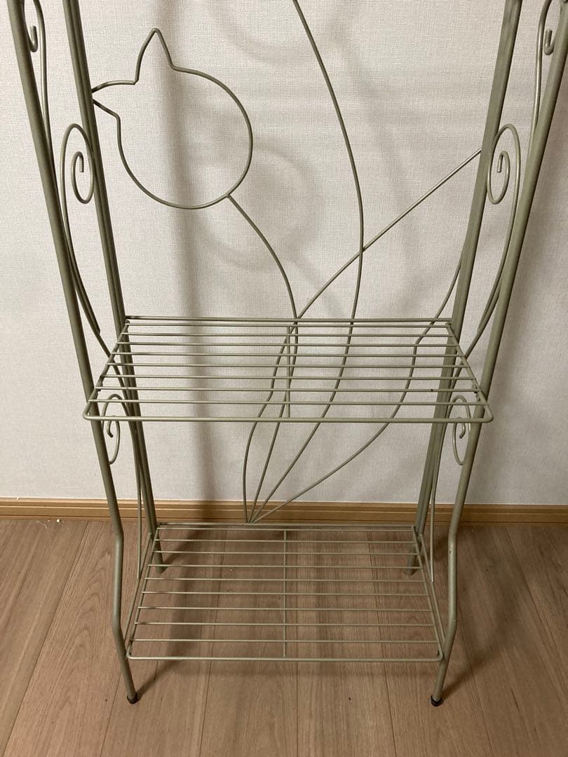 アイアン フラワースタンド ガーデンシェルフ 折りたたみ式 3段