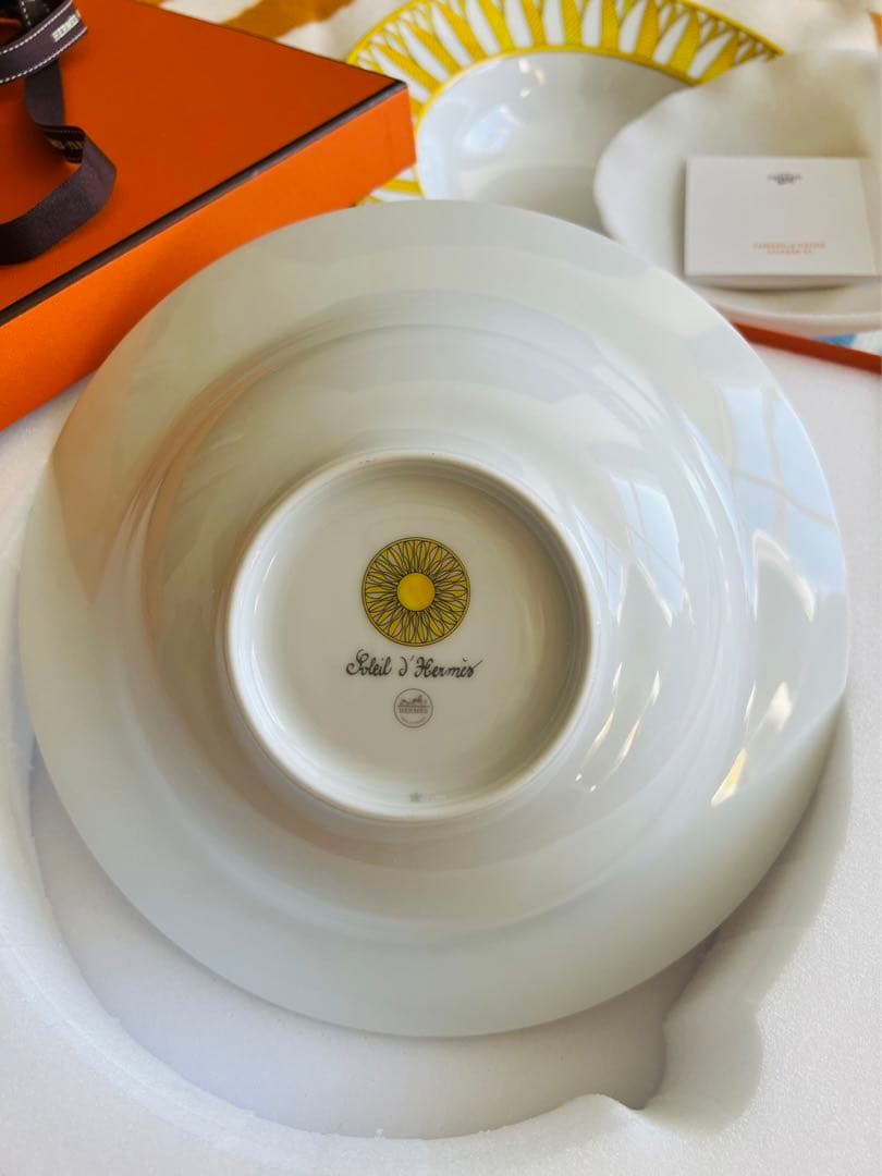 Hermes エルメス ソレイユ ドゥ エルメス パスタプレート 24cm 新品