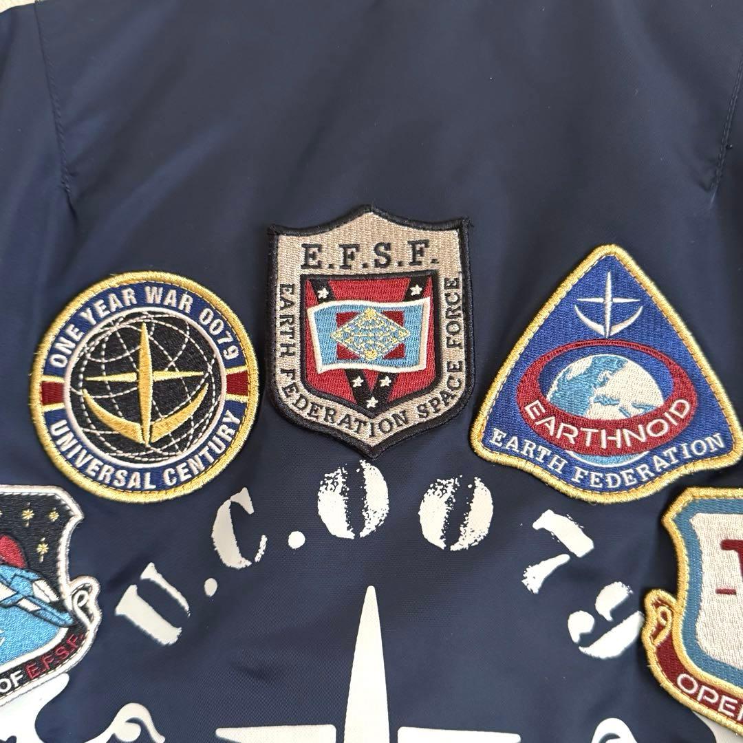 【美品】バンダイ　MA1フライトジャケット　機動戦士ガンダム　アルファコラボ　L