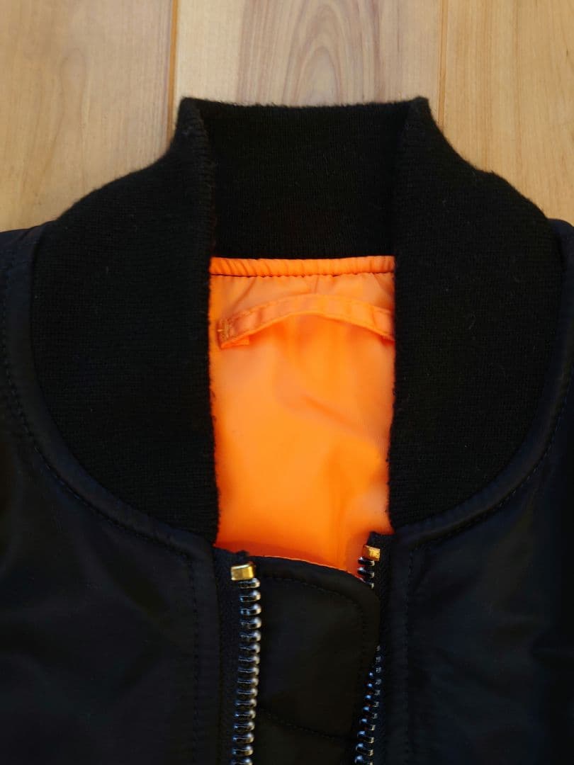 ALPHA(アルファ) MA-1 フライトジャケット ブラック　S