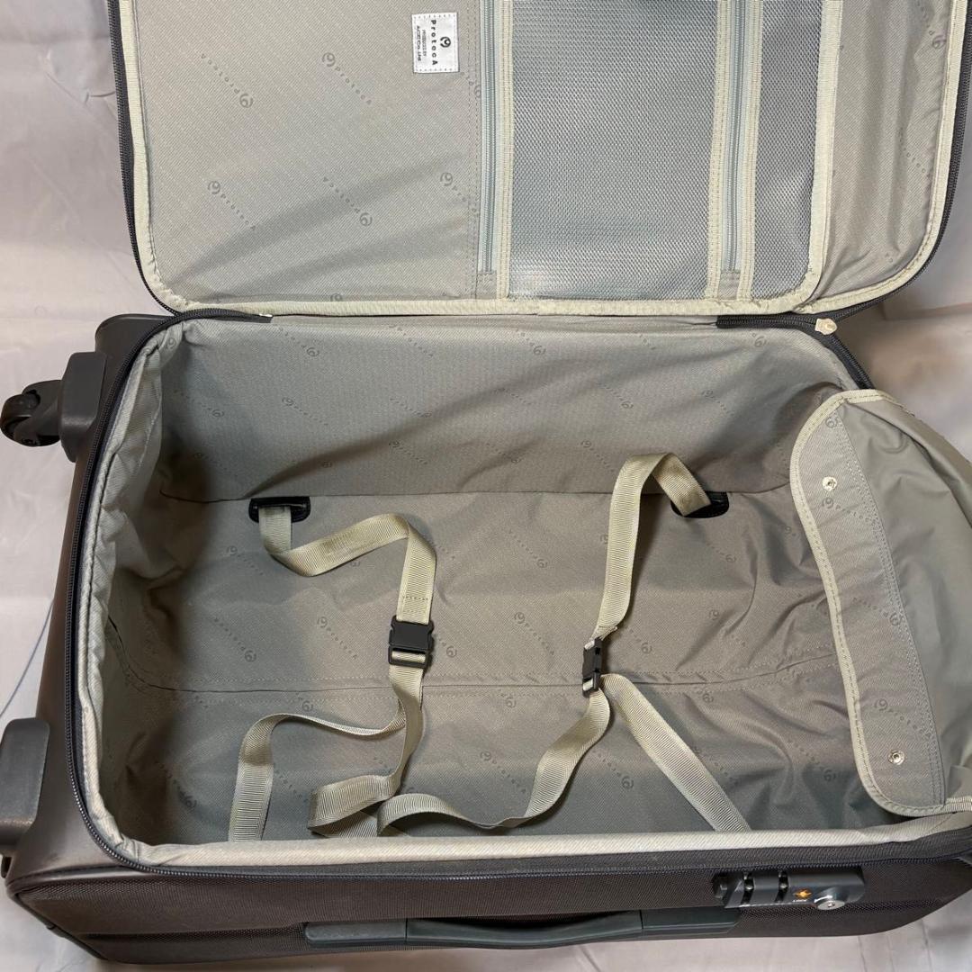 【美品】ProtecA スーツケース　ソフトキャリー　バッグ　ストッパー搭載