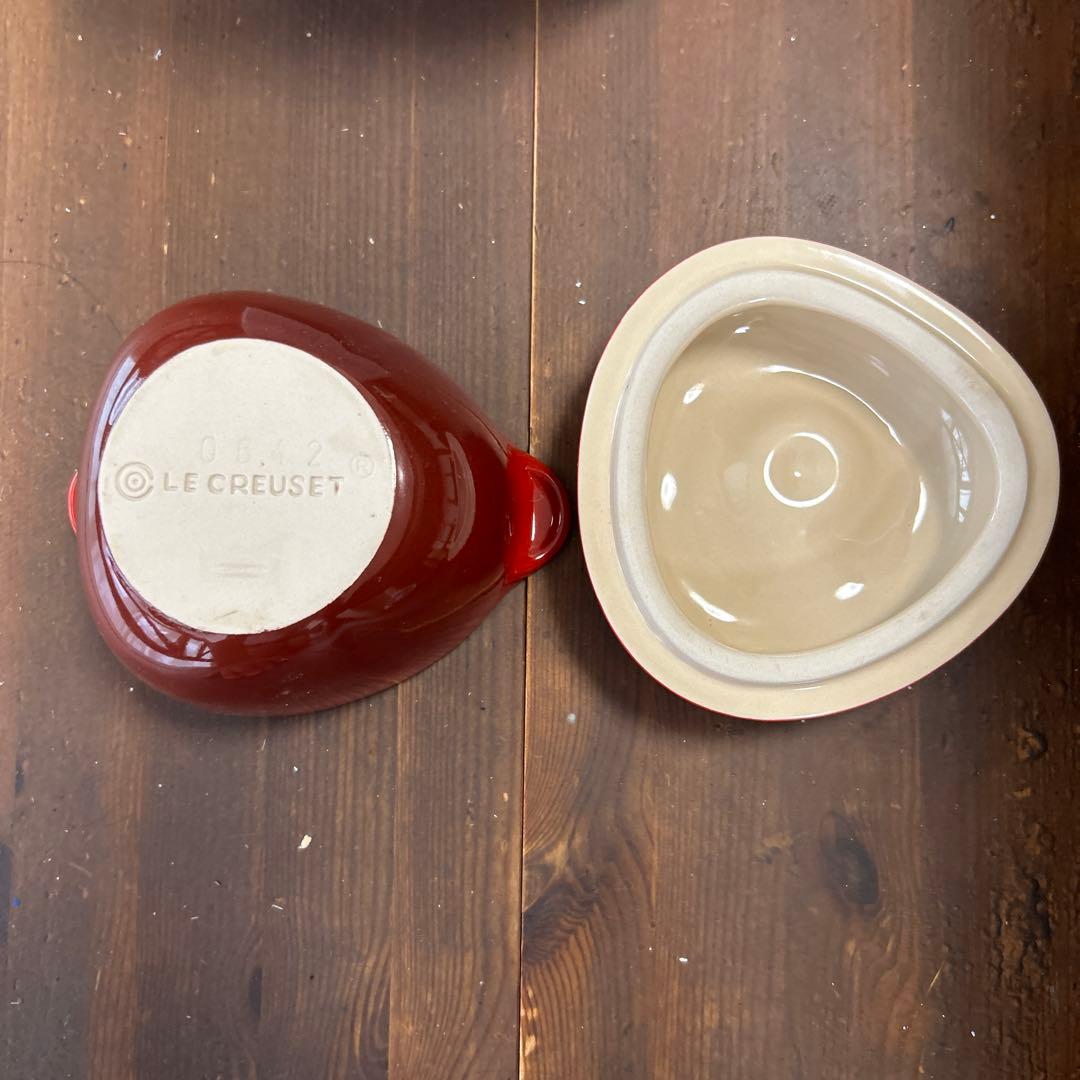 ル・クルーゼ　オーバル30㎝2枚　アップル　ココット　スプーンレスト　6点　廃盤
