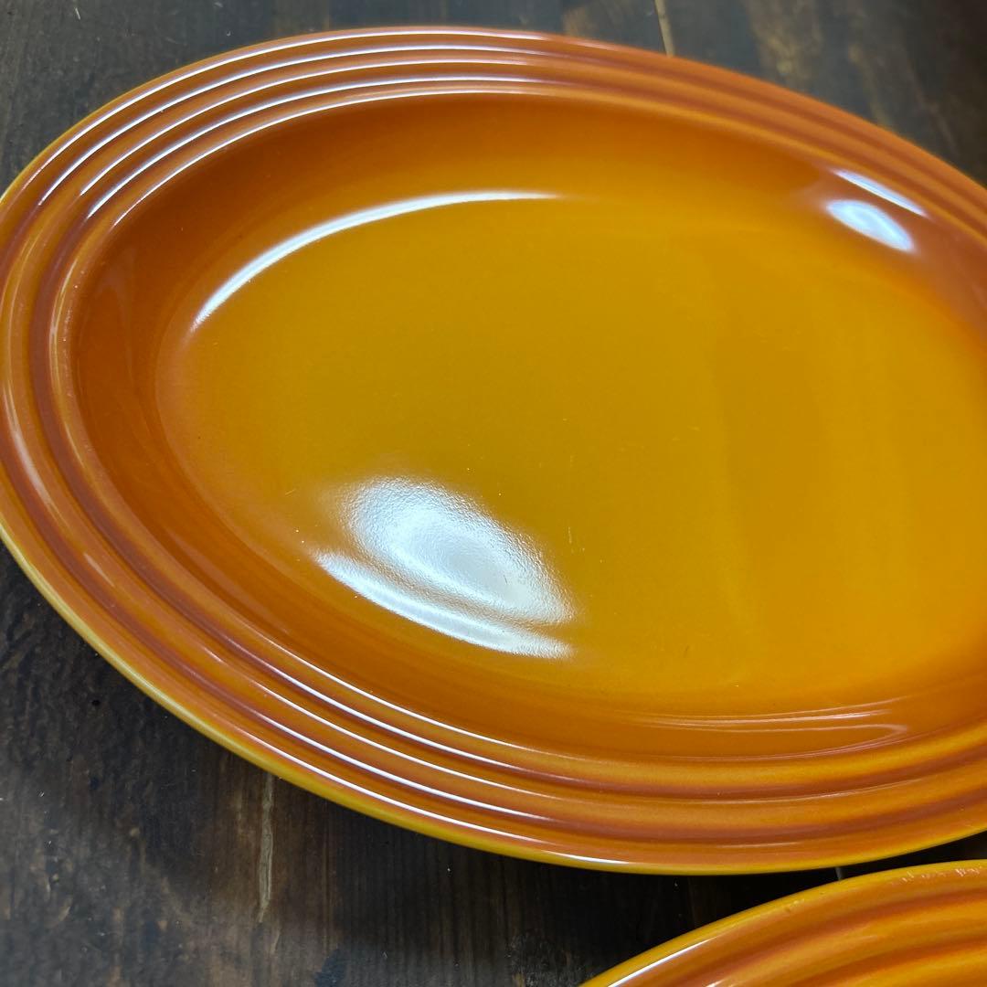 ル・クルーゼ　オーバル30㎝2枚　アップル　ココット　スプーンレスト　6点　廃盤