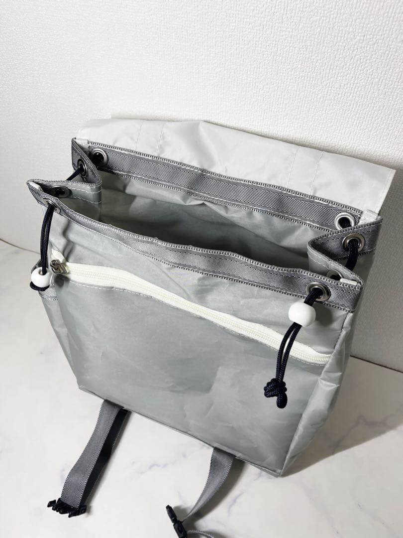 アキコJIB スクエア リュックバッグ セイルクロスバッグ 軽量 クジラ