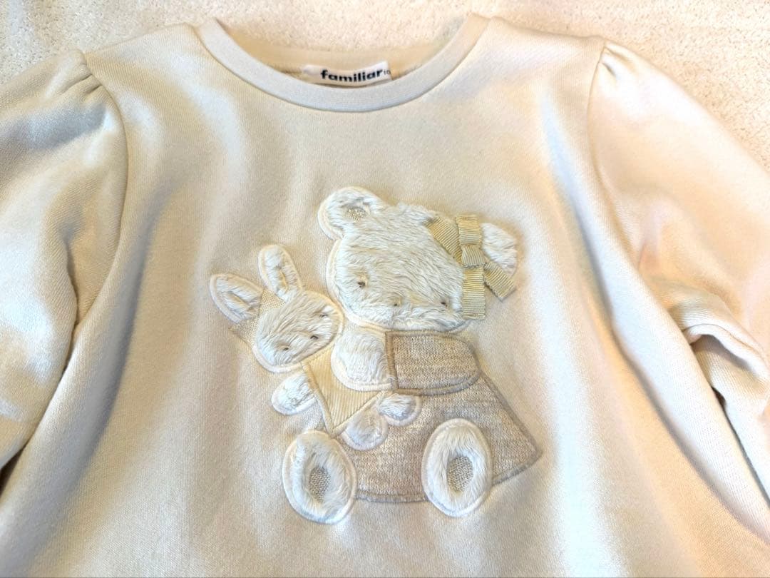 ファミリア 白 チュニック トレーナー 100cm