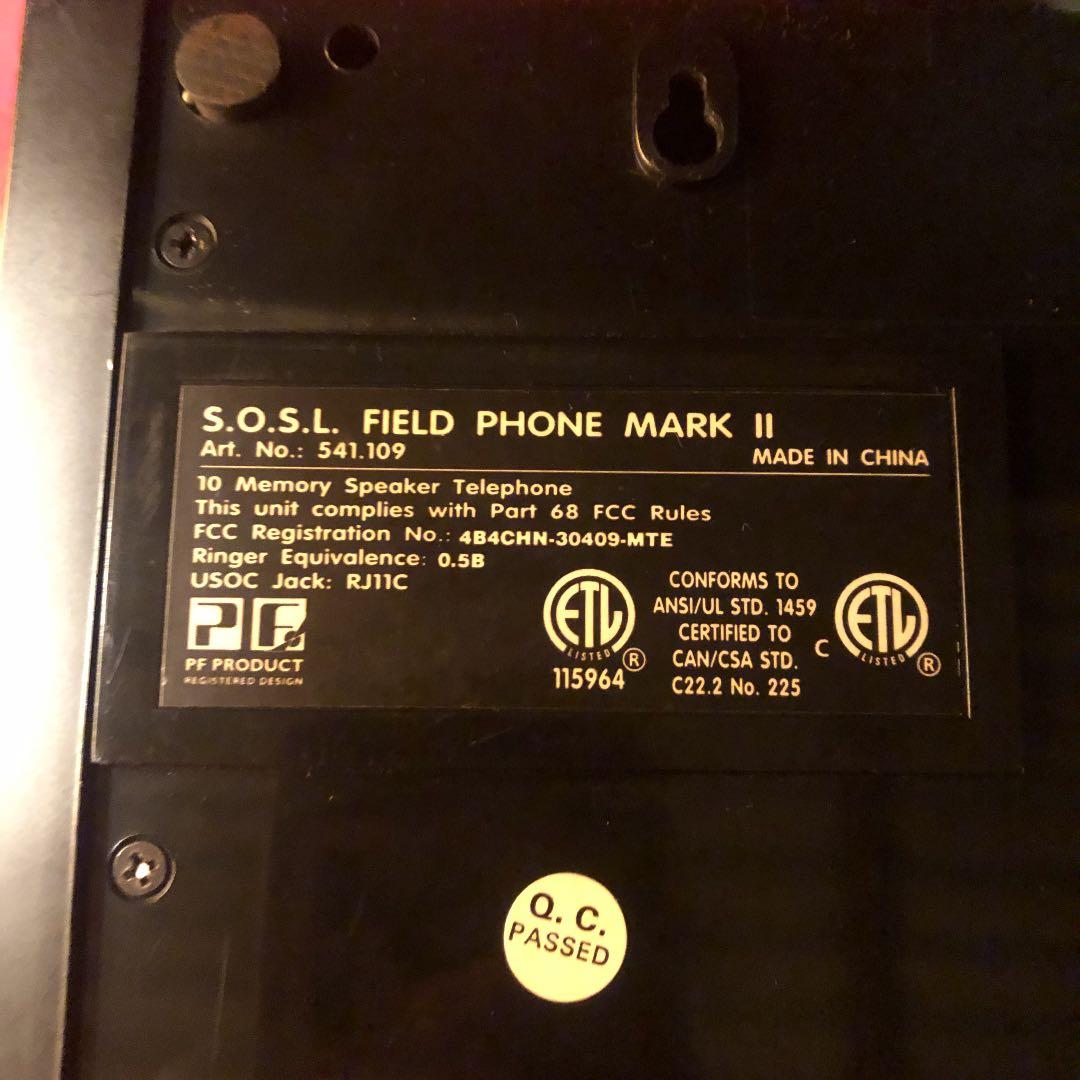 SHARK 電話　親機　パリスコーリング　昭和　レトロ　コレクション