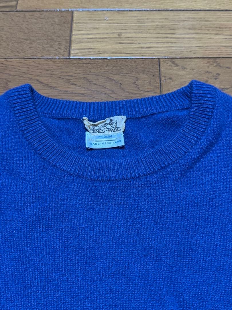 【ヴィンテージ】【1990年代】エルメス　カシミヤセーター　サイズM