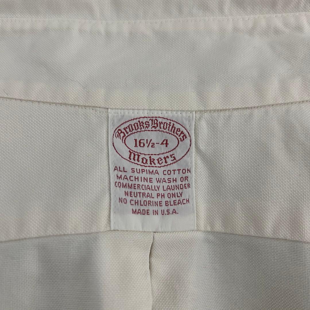 ブルックスブラザーズ USA製 オックスフォードシャツ 16 1/2 ホワイト