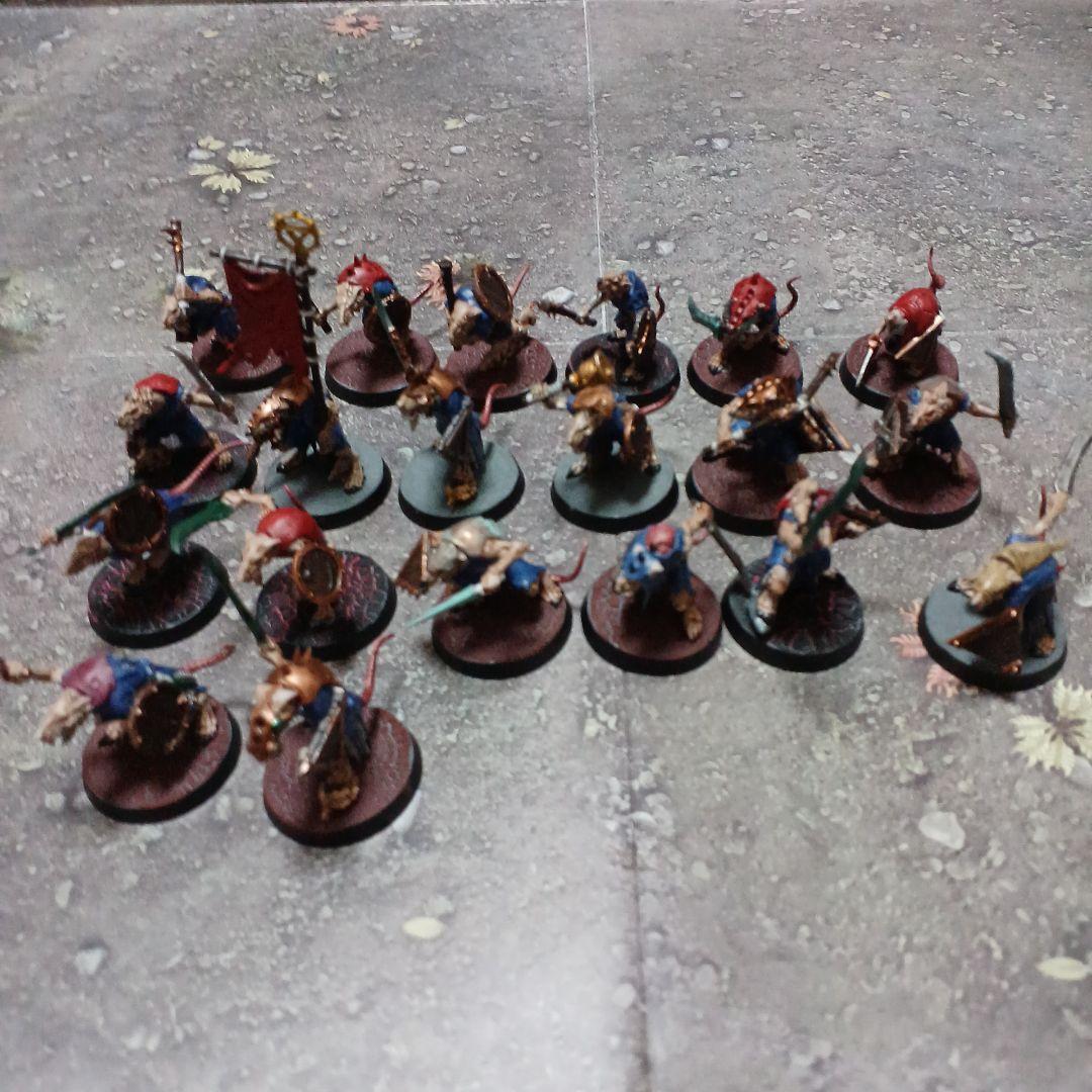 ウォーハンマー AOS スケイヴンタイド スケイヴン陣営 一部塗装済