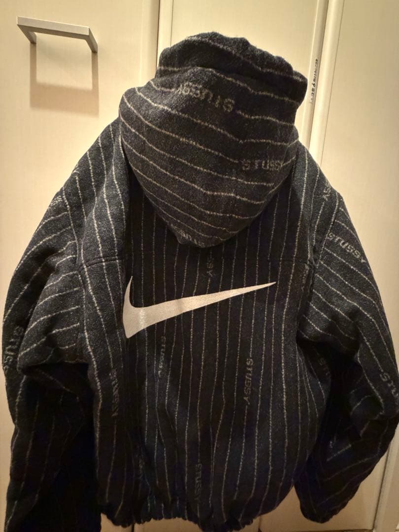 ジャケット・アウター Stussy x Nike Striped Wool Jacket