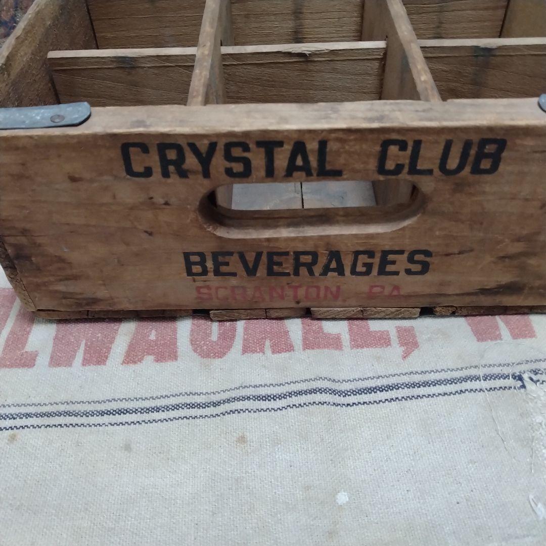 60s vintage Crystal club ウッドボックス　木箱
