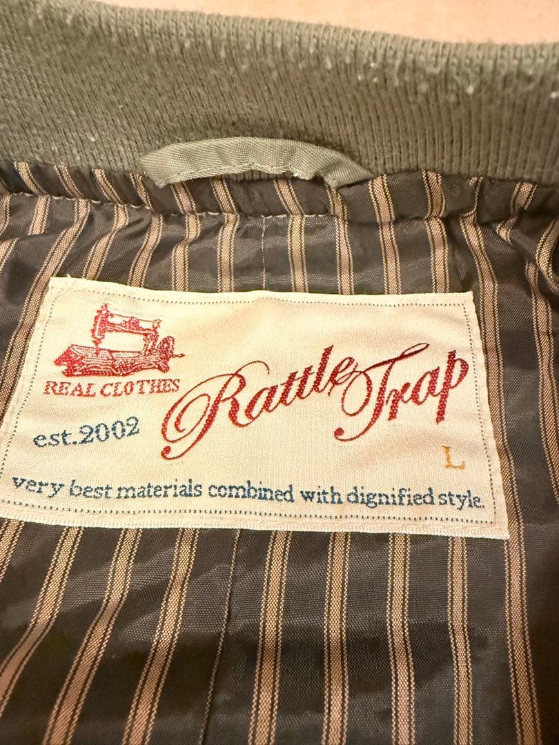 お値下げ致しました❗️Rattle Trap デニム切替MA-1ジャケット L