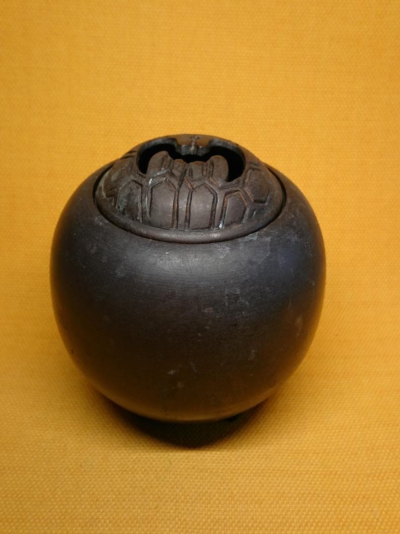 香炉　銅製　古玩　古銅　骨董　置物　インテリア　工芸品　美術品　A3232