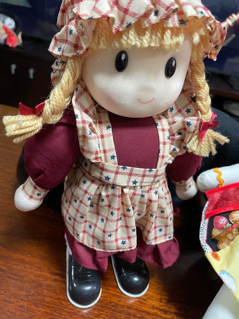 作家文化人形　ハンドメイド人形 　カントリー　ハンドメイド ぬいぐるみ2体セット