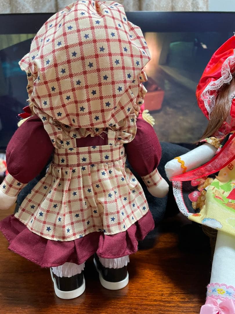 作家文化人形　ハンドメイド人形 　カントリー　ハンドメイド ぬいぐるみ2体セット