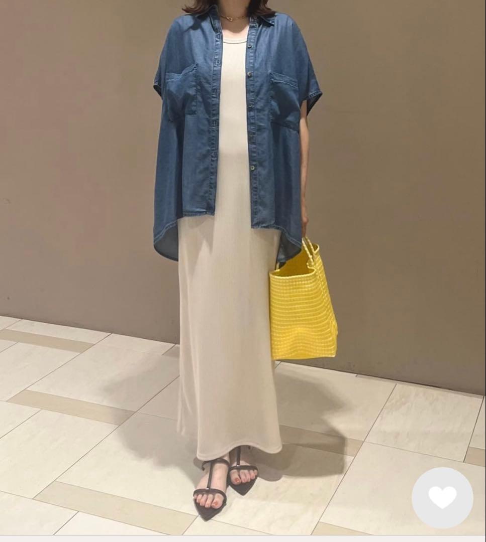 DOUX ARCHIVES ソフトデニムフレンチシャツ　BLUE