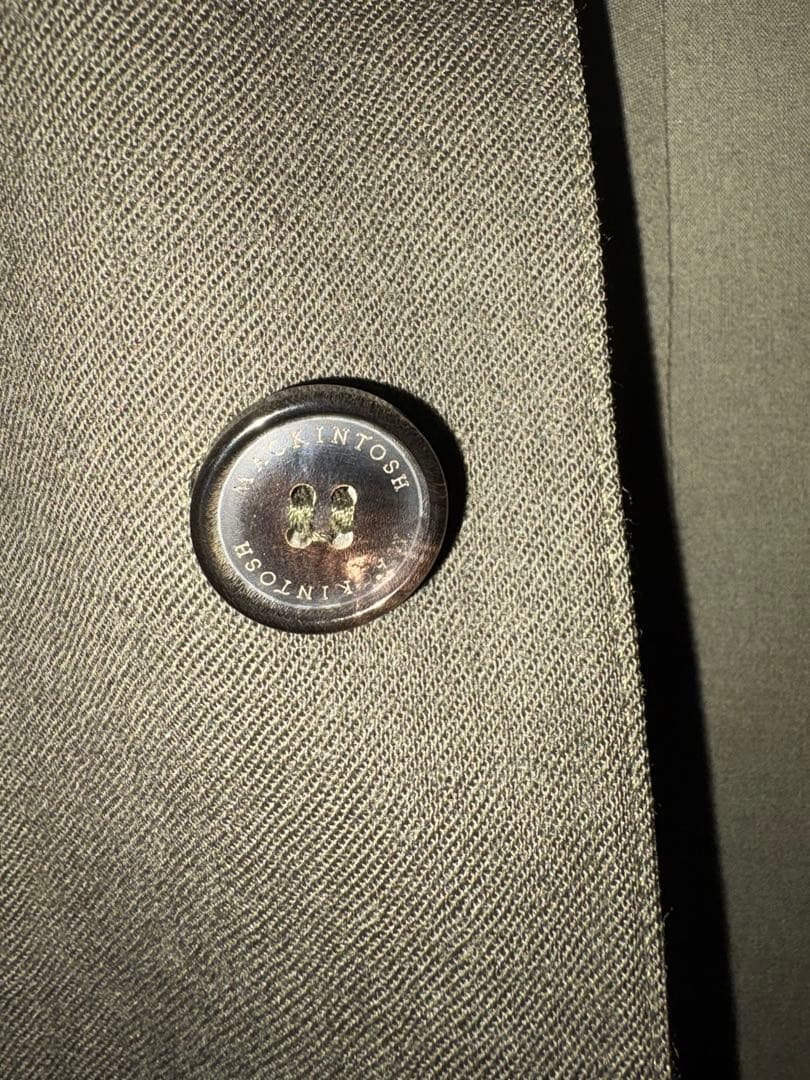 マッキントッシュ　フード付きゴム引きコート