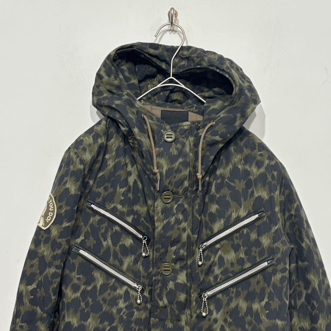 ヒステリックグラマー　プリマロフト レオパード ガール ワッペン 中綿 コート