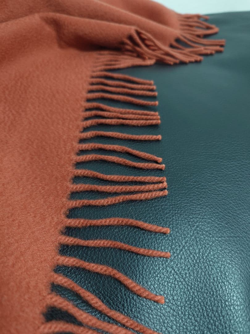 ロロ ピアーナ　Loro Piana　ストール　マフラー　オペラ　カシミヤ　赤茶