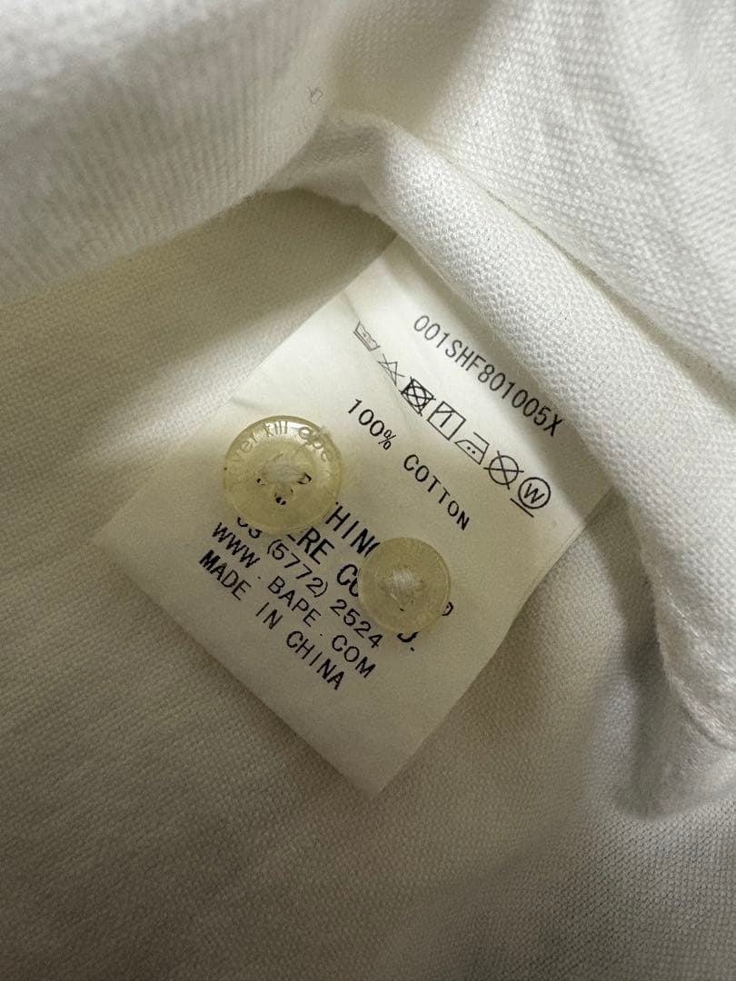 【希少】A BATHING APE 長袖シャツ Sサイズ