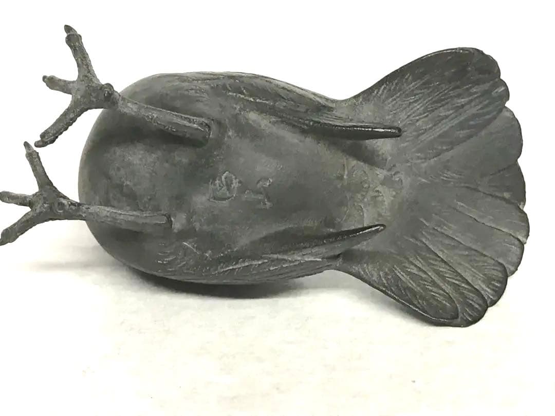 銅製:夫婦鳩置物