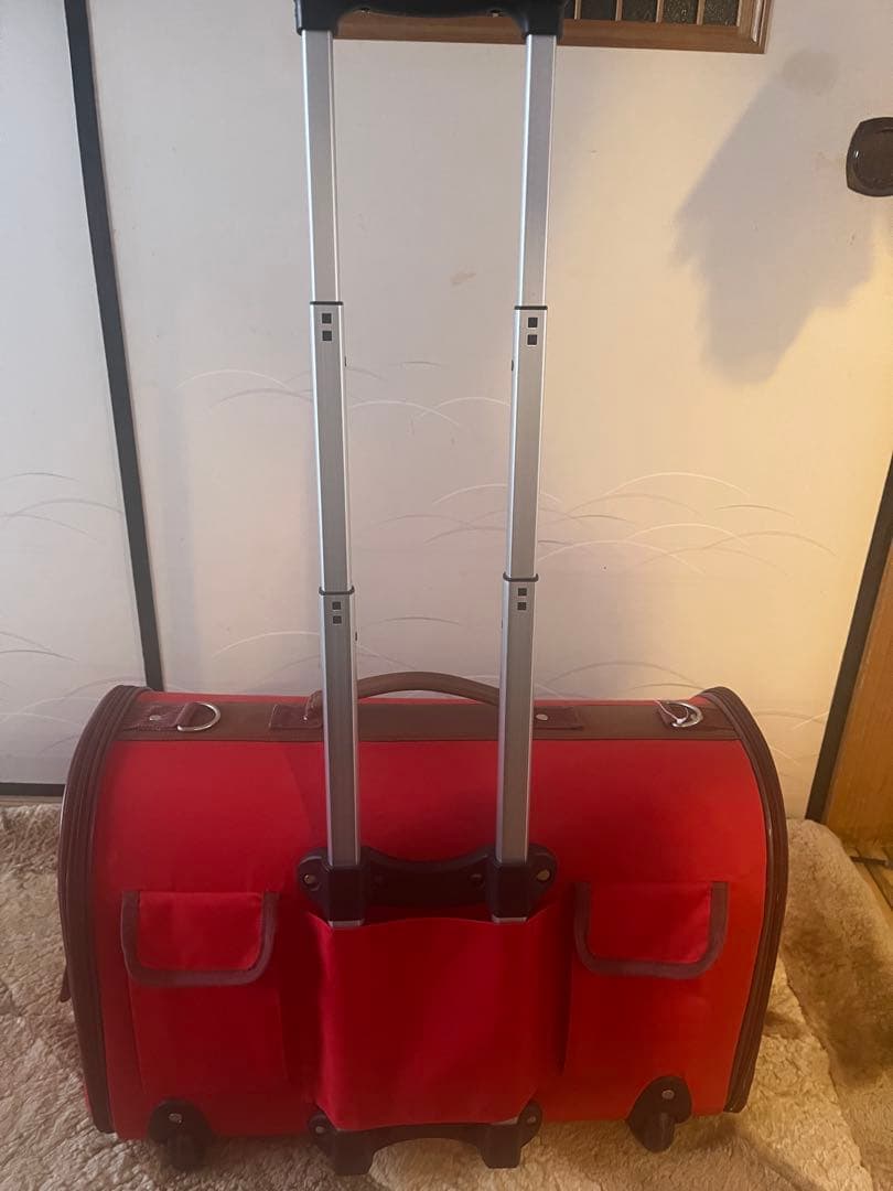 ミニーマウス 赤 コロコロキャリーバッグ