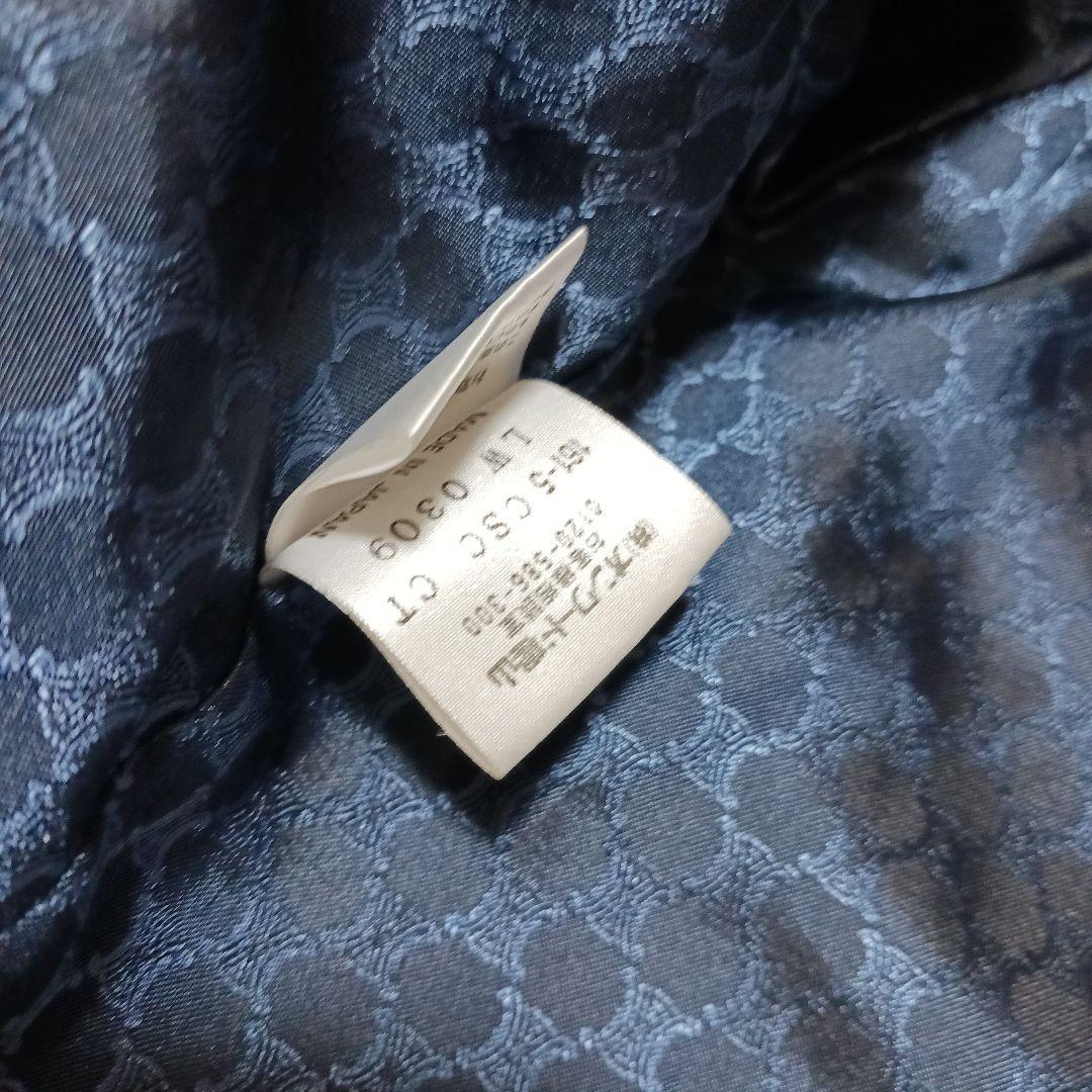 CELINE 美品ネイビー フード付きウールコート110