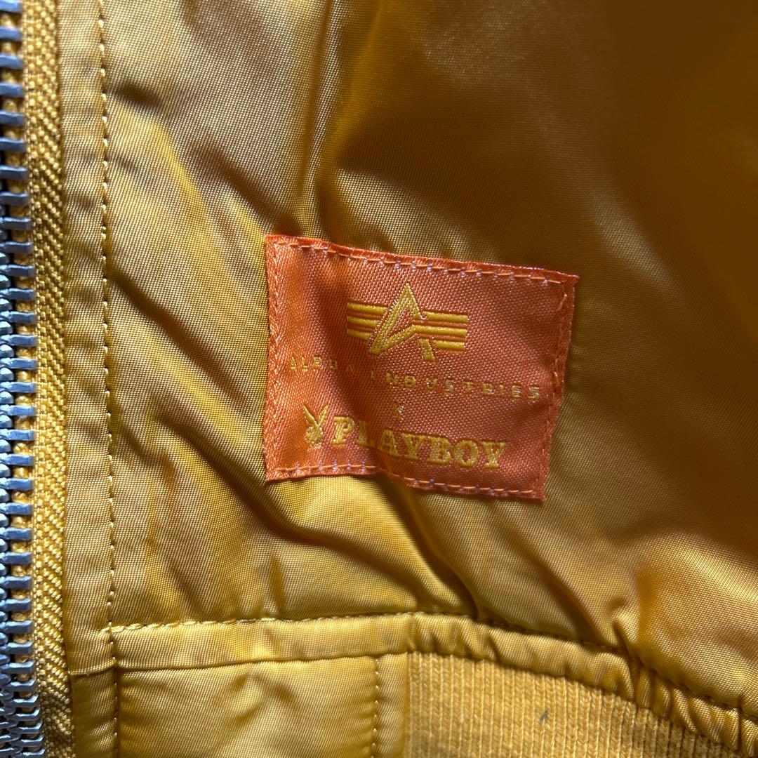 アルファ　プレイボーイ　コラボ　ボンバージャケット　スカジャン　MA-1