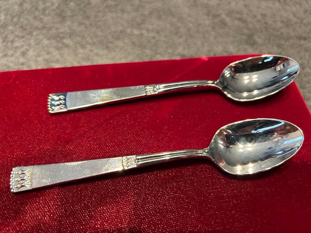 【純銀】YAMACO シルバー SILVER 950 スプーン2本 山崎金属工業