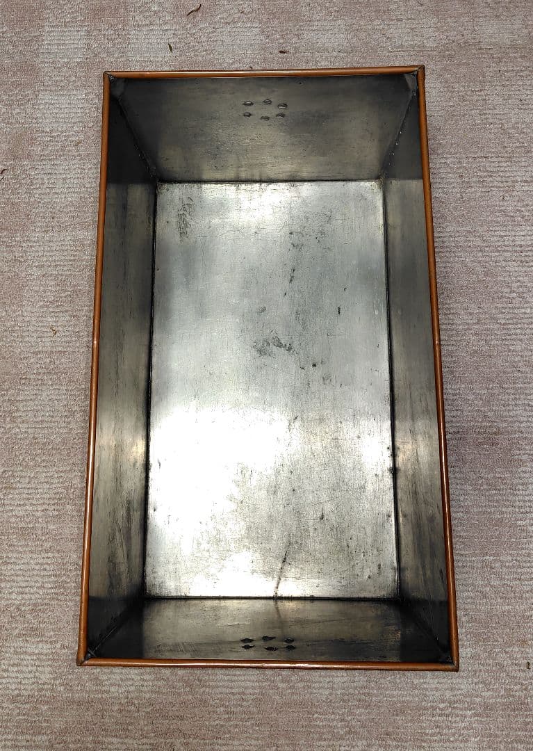 収納ケース　衣装ケース　昭和レトロ　銅製　金属製　アンティーク　骨董品　古道具