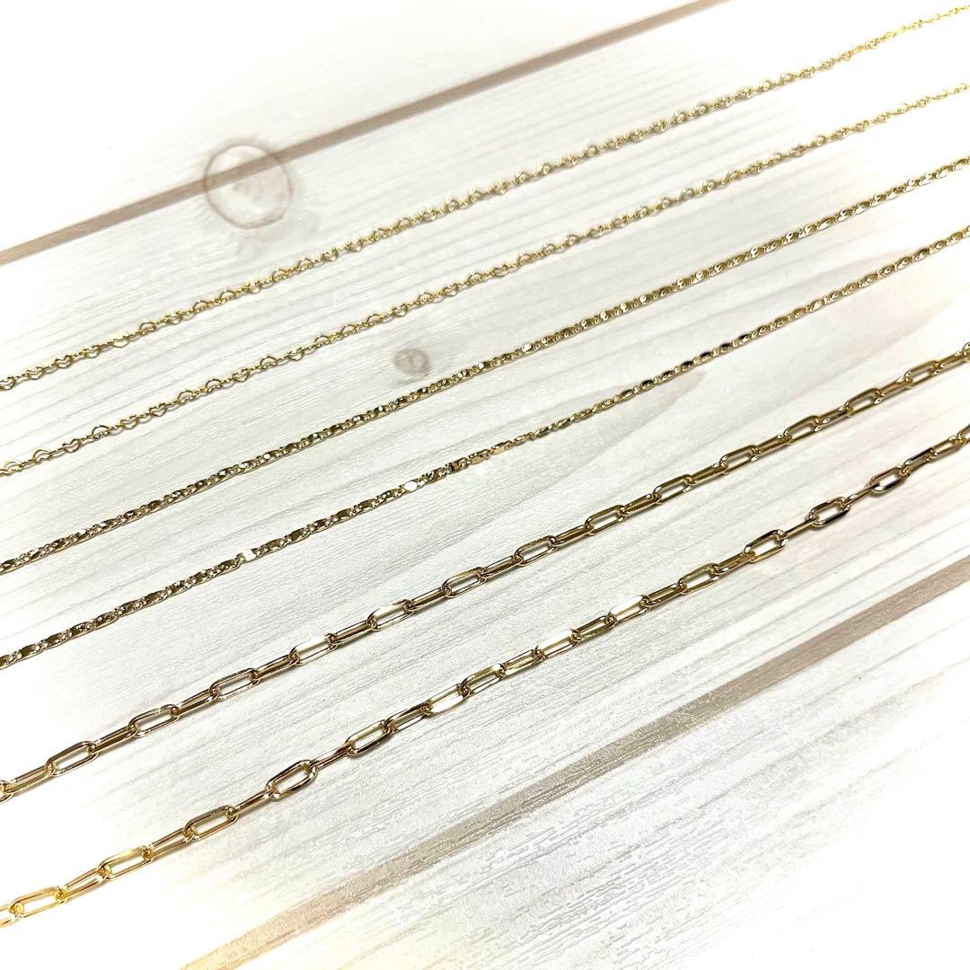 14kgf 1粒ベゼルネックレストップ⋆˙⟡2チャーム