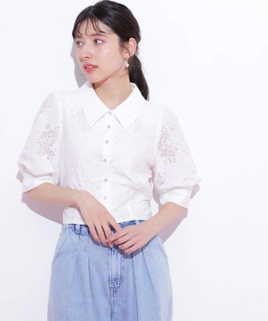 【完売人気商品】ジルバイ ジルスチュアート ウエストビスチェデザインブラウス